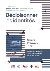 Conférence d’Hervé MARCHAL sur son ouvrage "Décloisonner les identités"